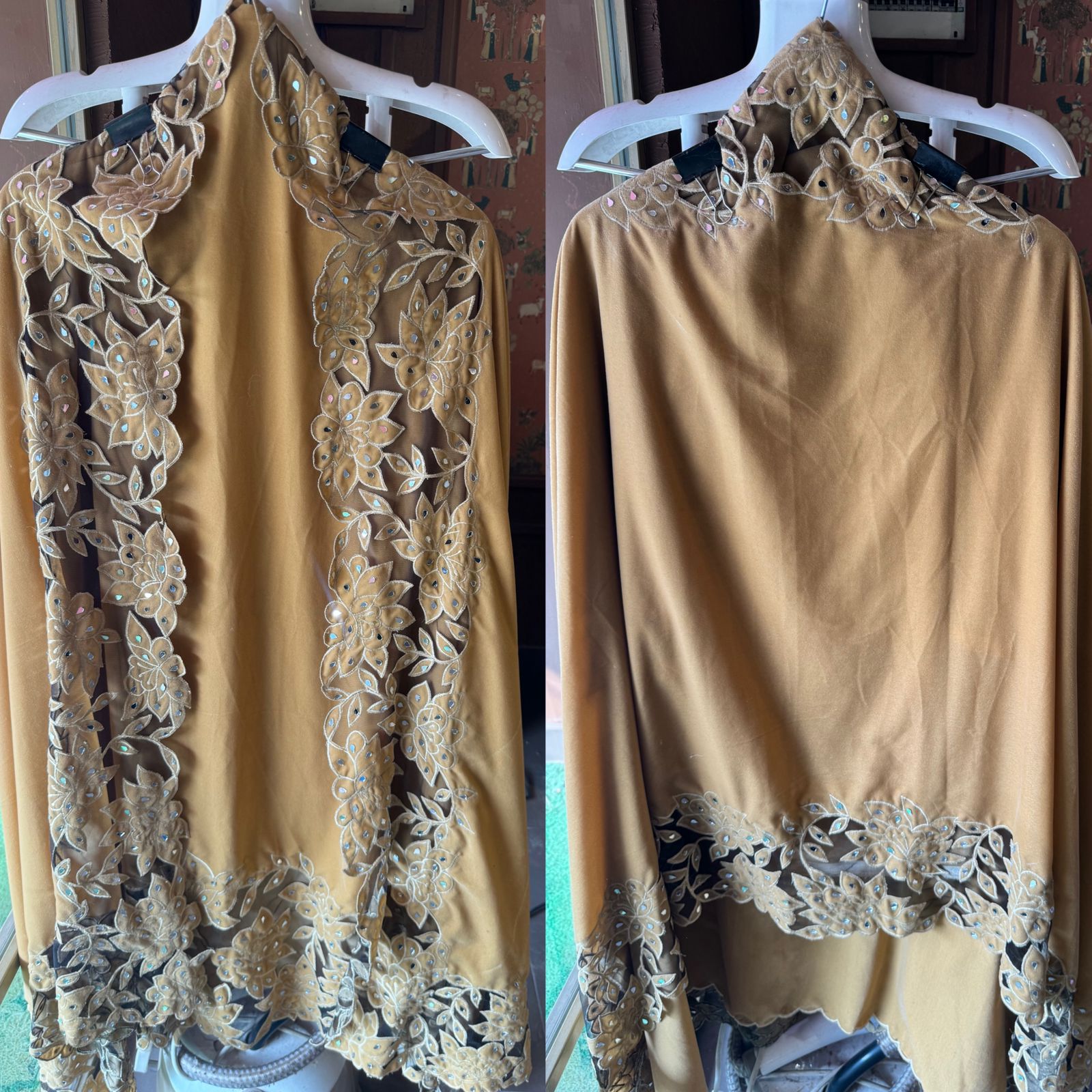 Pure silk velvet Unstitched shirt