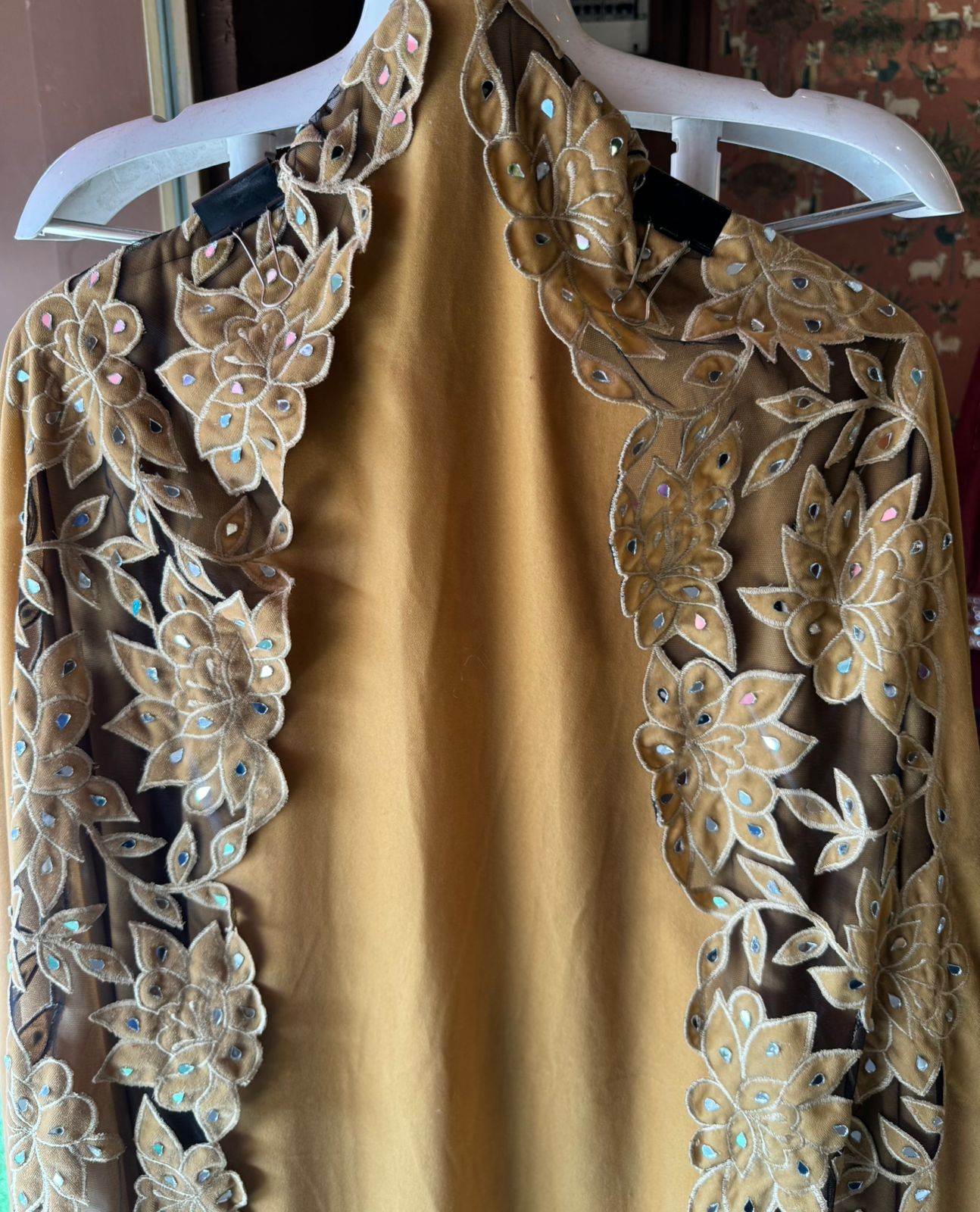 Pure silk velvet Unstitched shirt