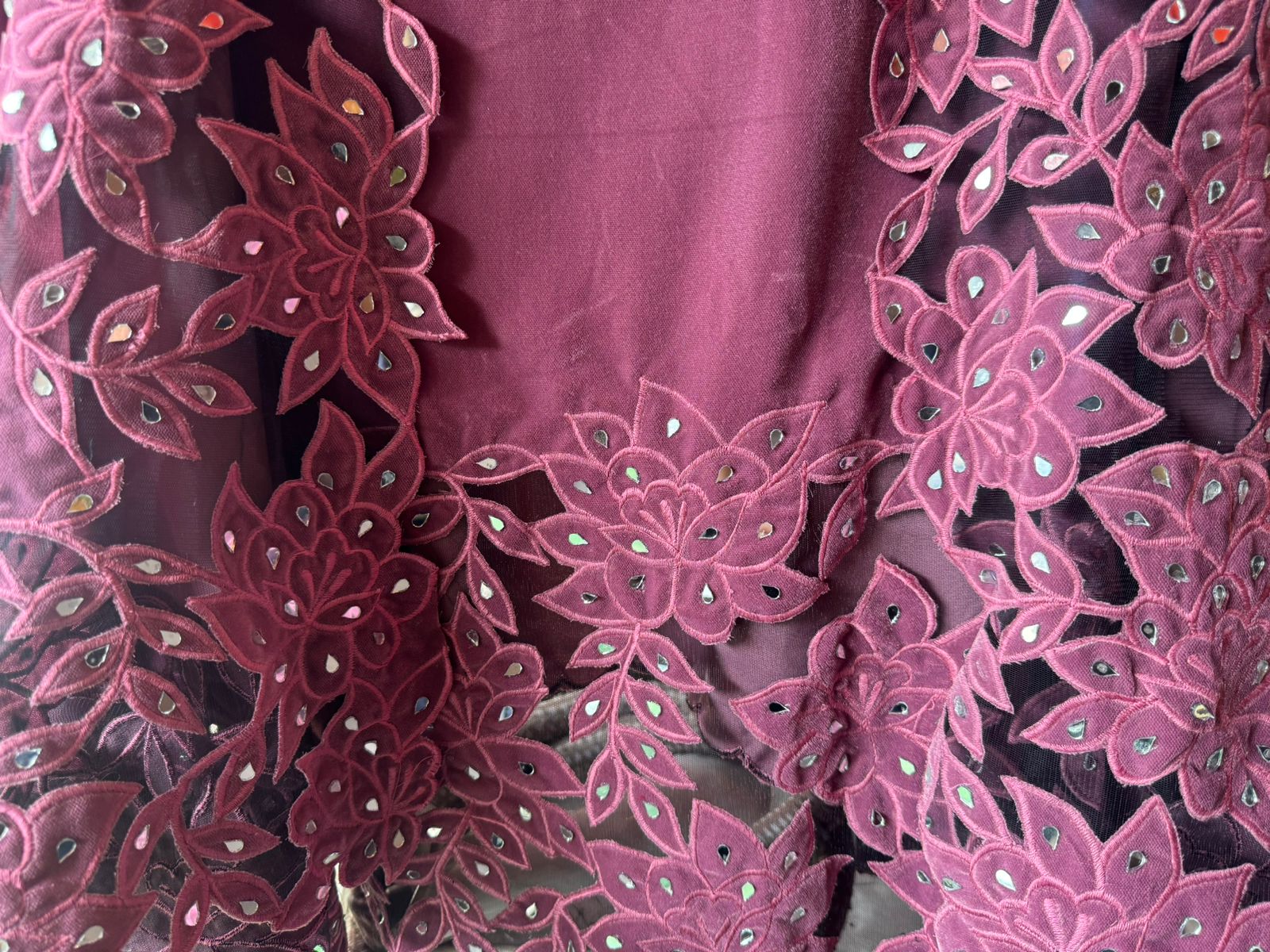 Pure silk velvet Unstitched shirt