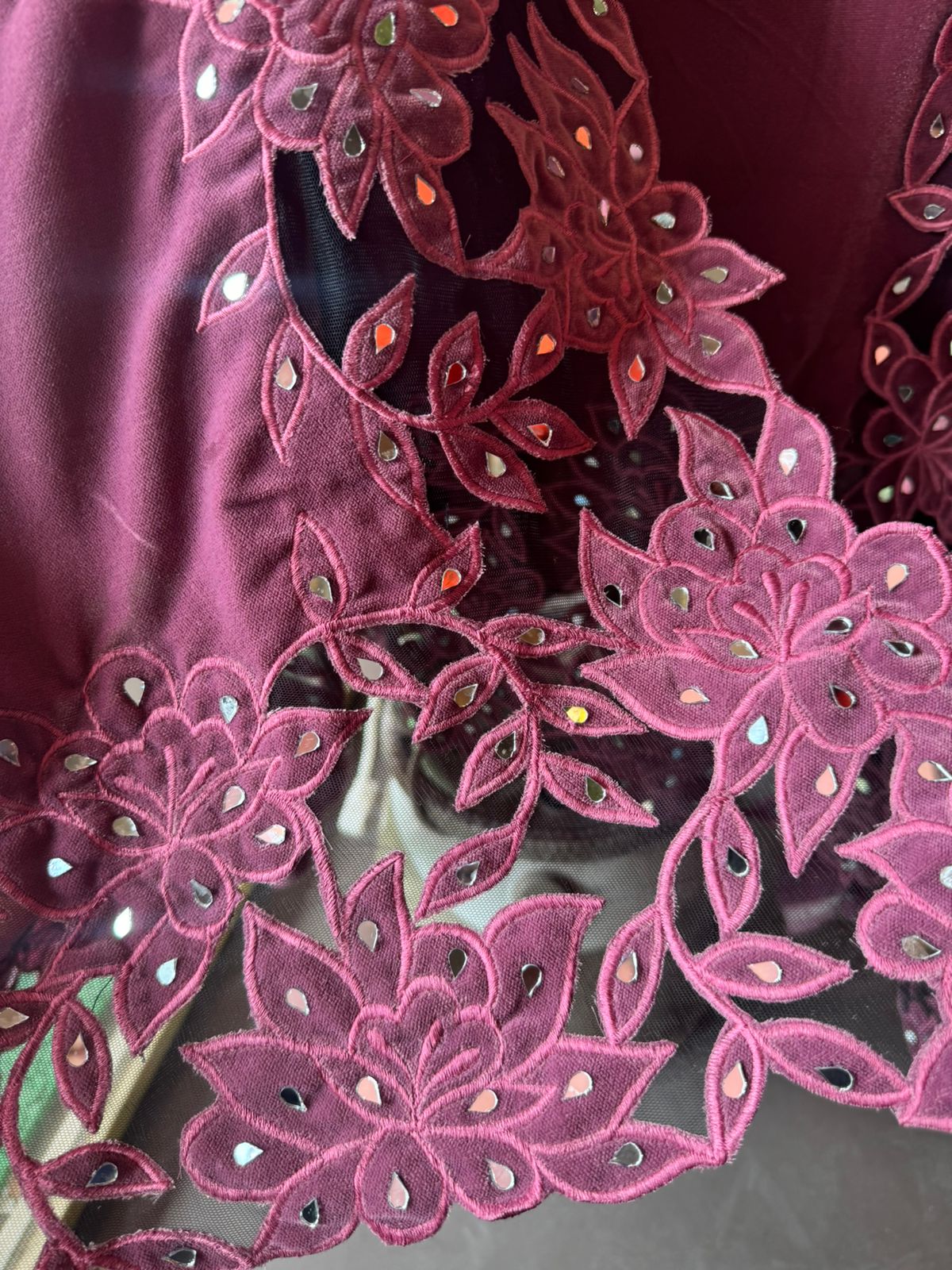 Pure silk velvet Unstitched shirt