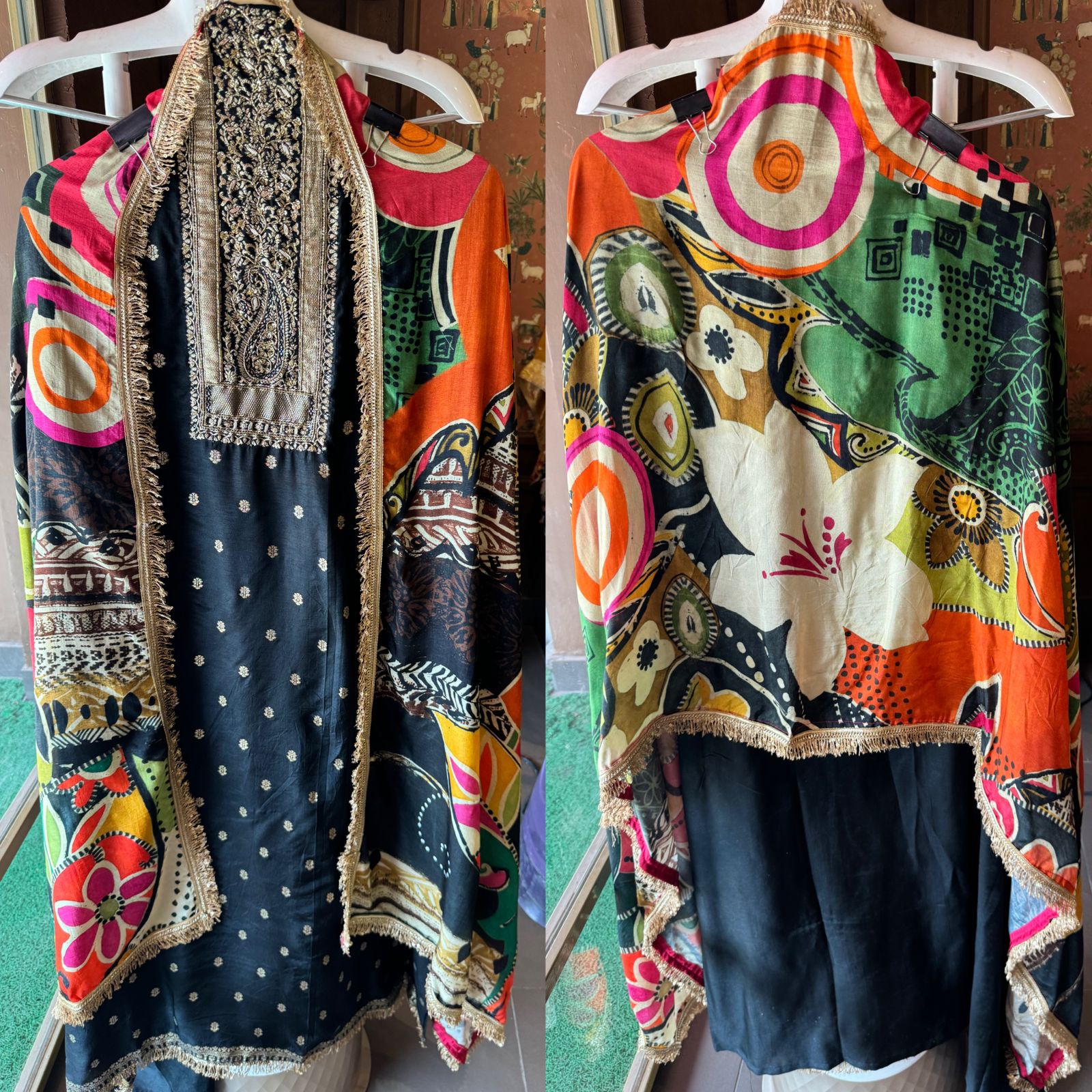 Pure Silk Unstitched kurta