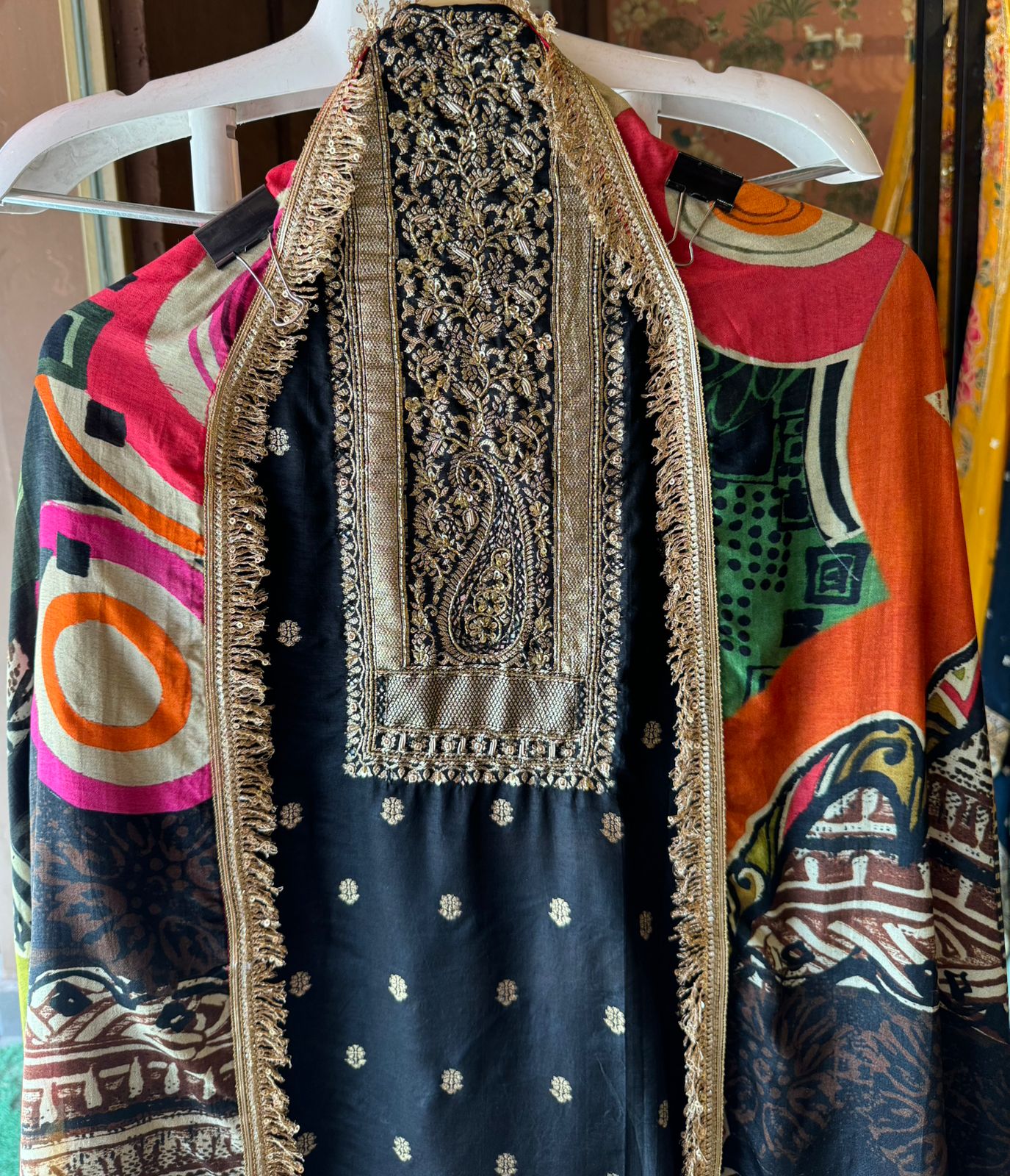 Pure Silk Unstitched kurta