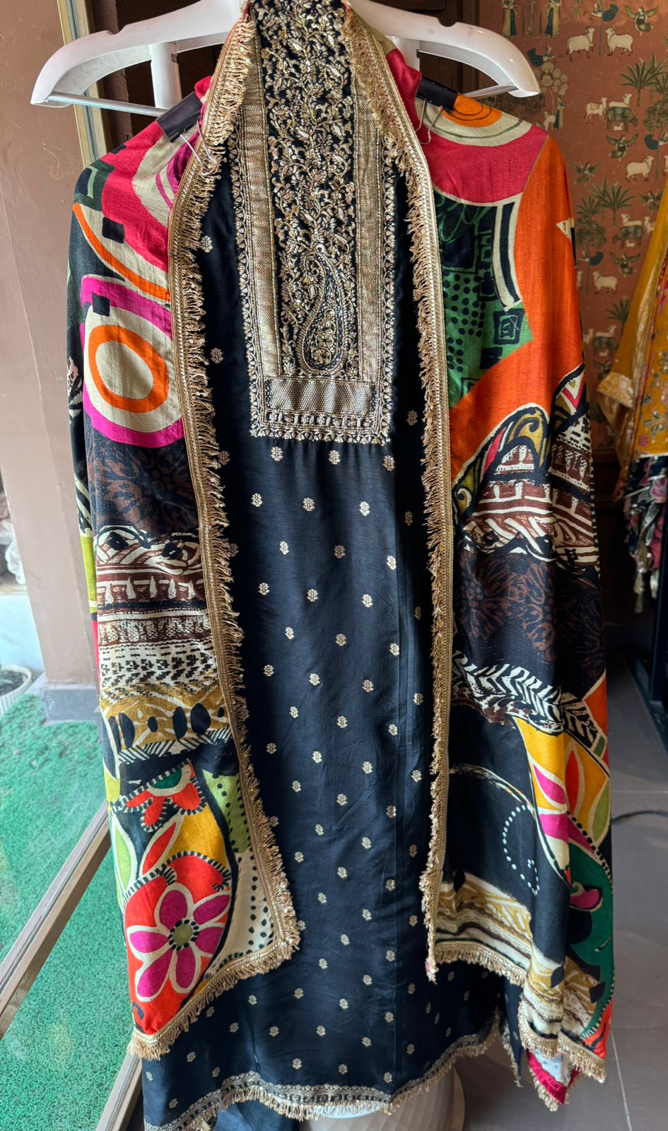 Pure Silk Unstitched kurta