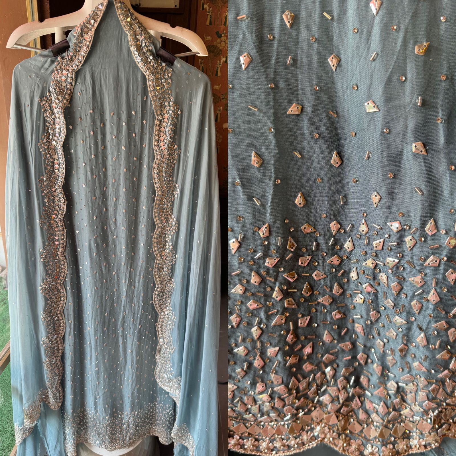 Soft organza Shirt Unstitched