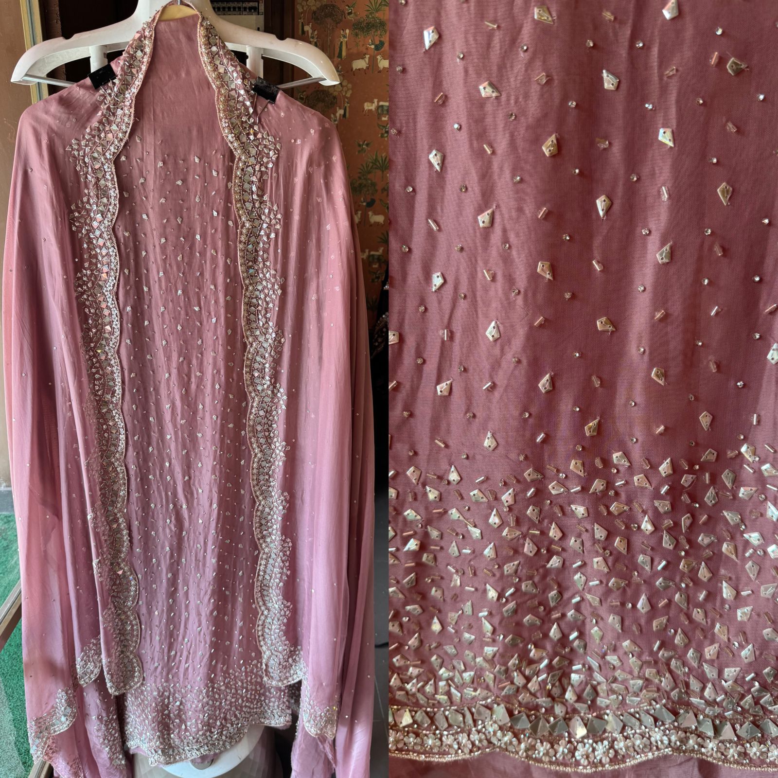 Soft organza Shirt Unstitched