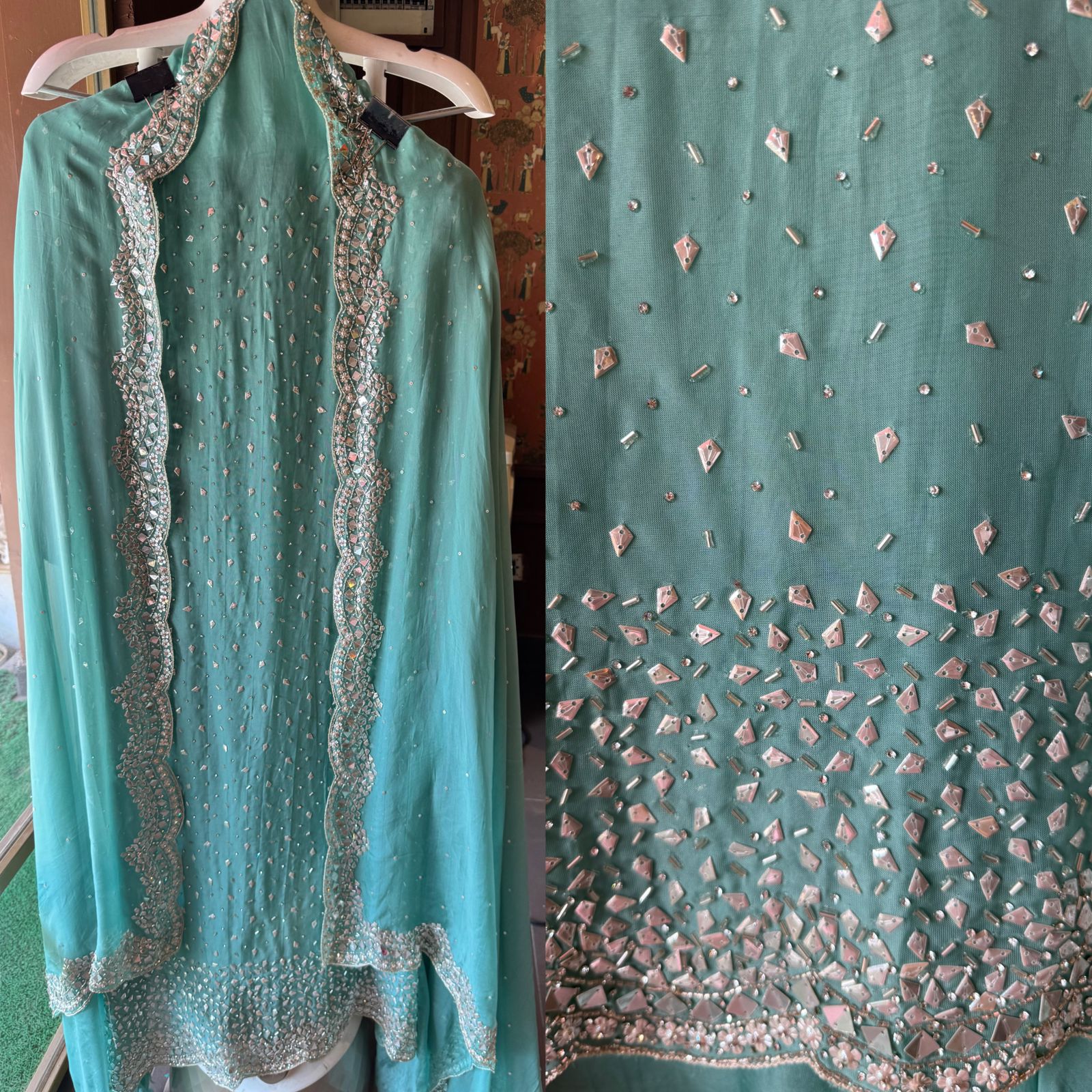 Soft organza Shirt Unstitched