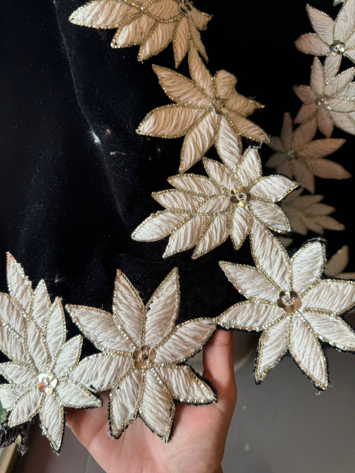 Pure Velvet unstitched Kurta