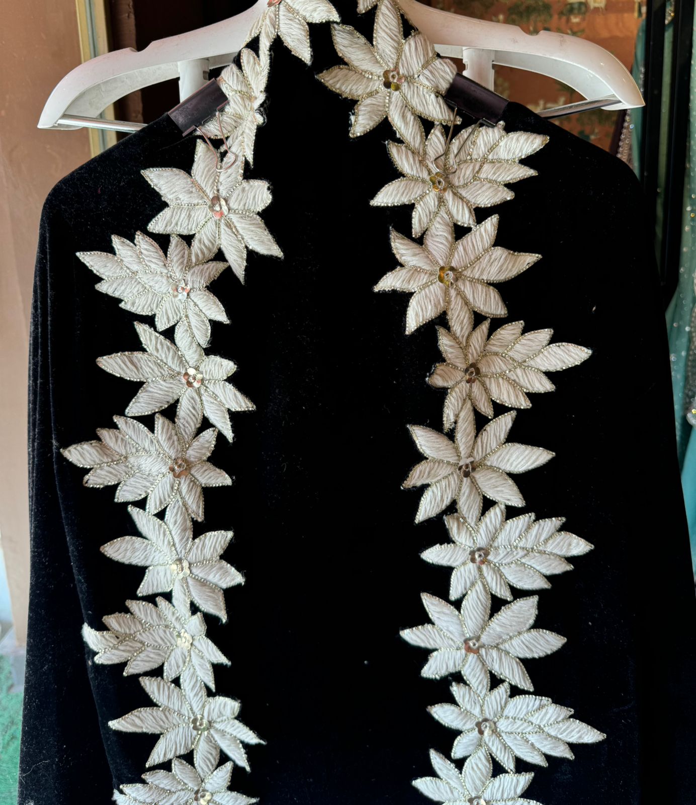 Pure Velvet unstitched Kurta