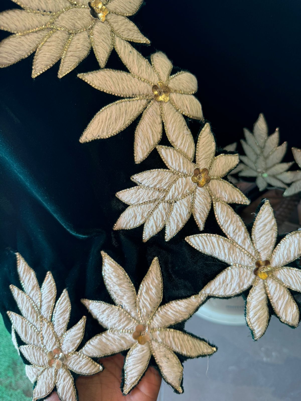 Pure Velvet unstitched Kurta