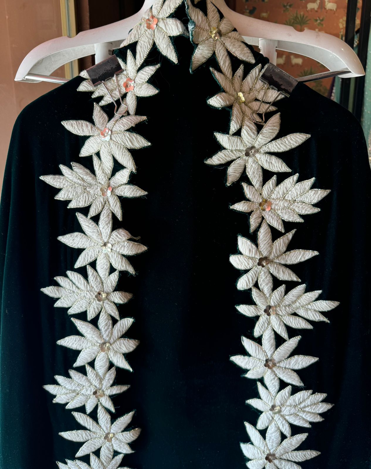 Pure Velvet unstitched Kurta