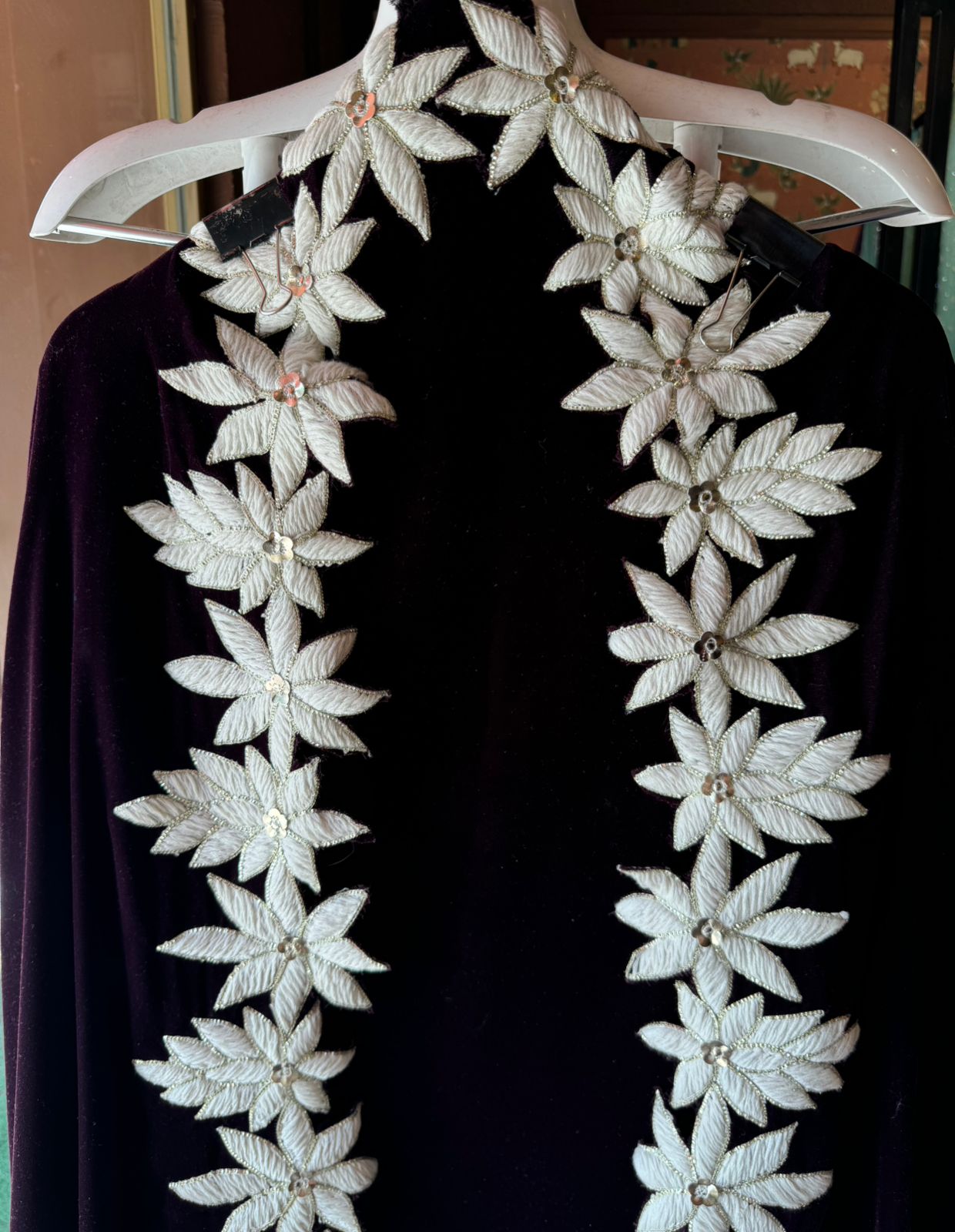 Pure Velvet unstitched Kurta