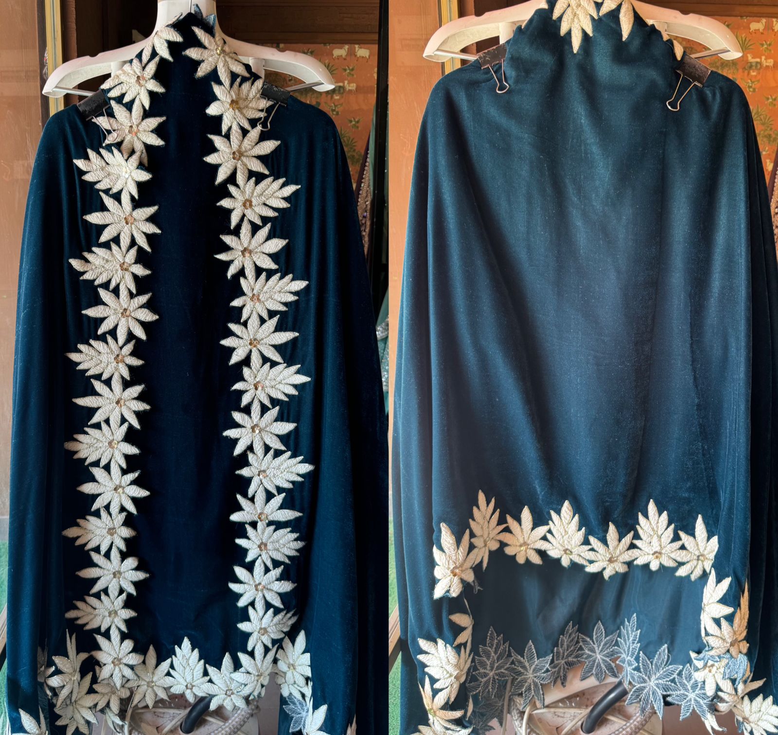 Pure Velvet unstitched Kurta