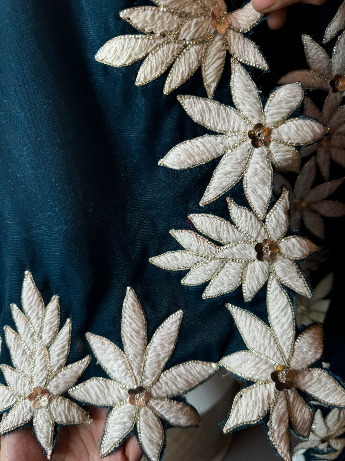 Pure Velvet unstitched Kurta