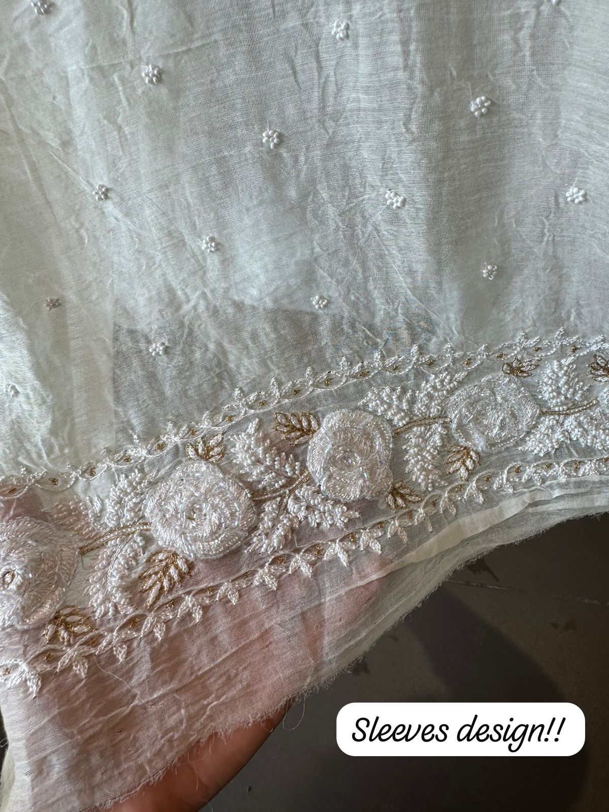 Pure Mul chanderi Two Piece set of shirt and dupatta