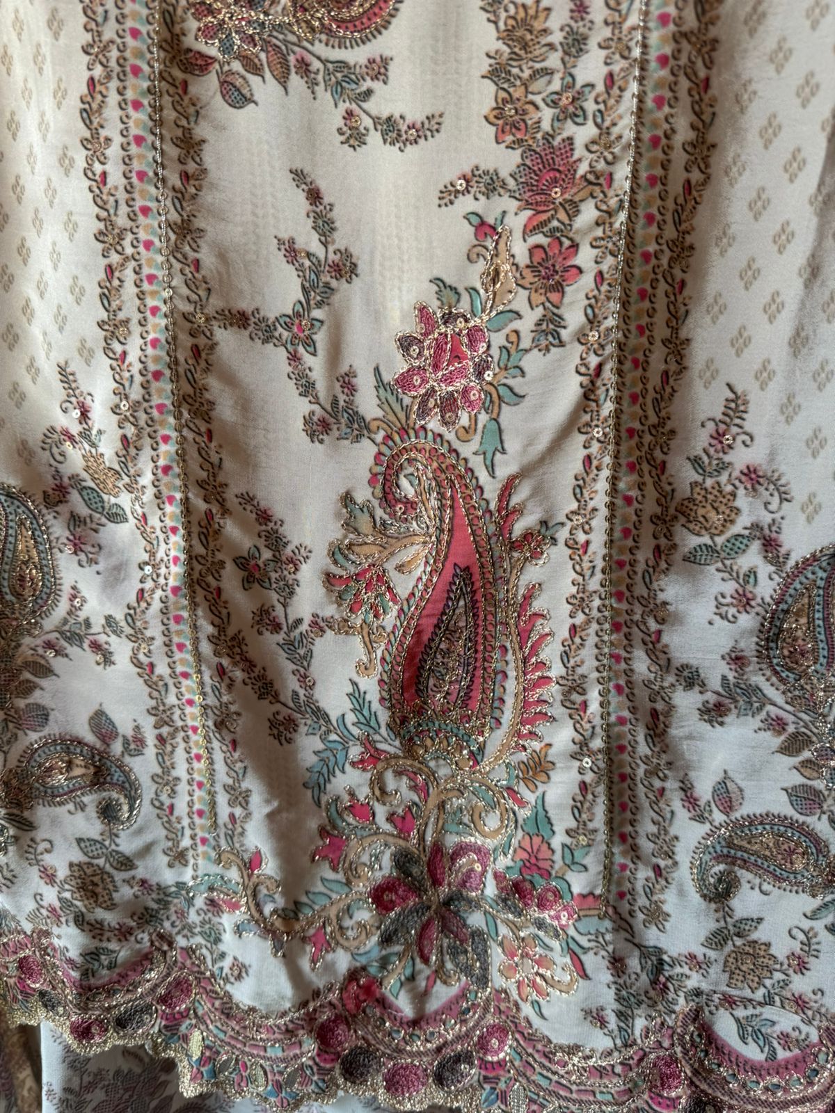 Pure Crepe Pakistani inspired Digital printed Shirt