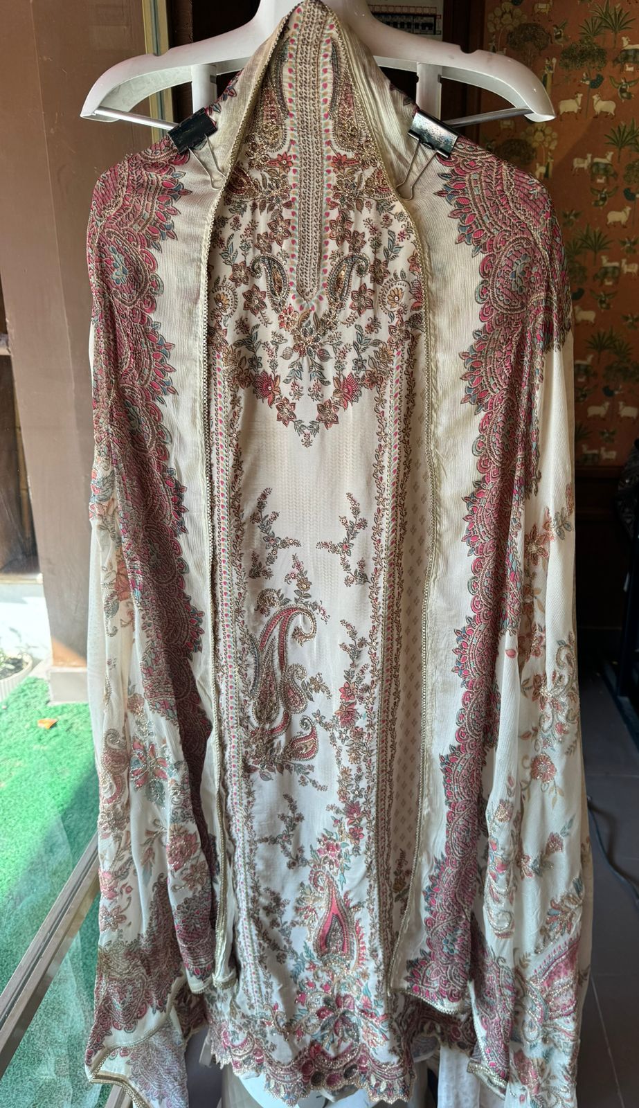 Pure Crepe Pakistani inspired Digital printed Shirt