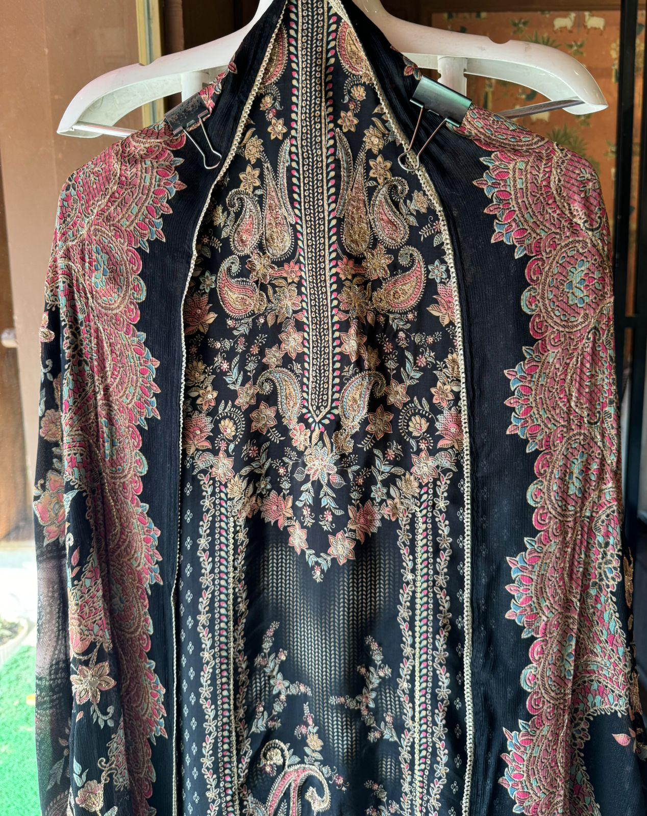 Pure Crepe Pakistani inspired Digital printed Shirt