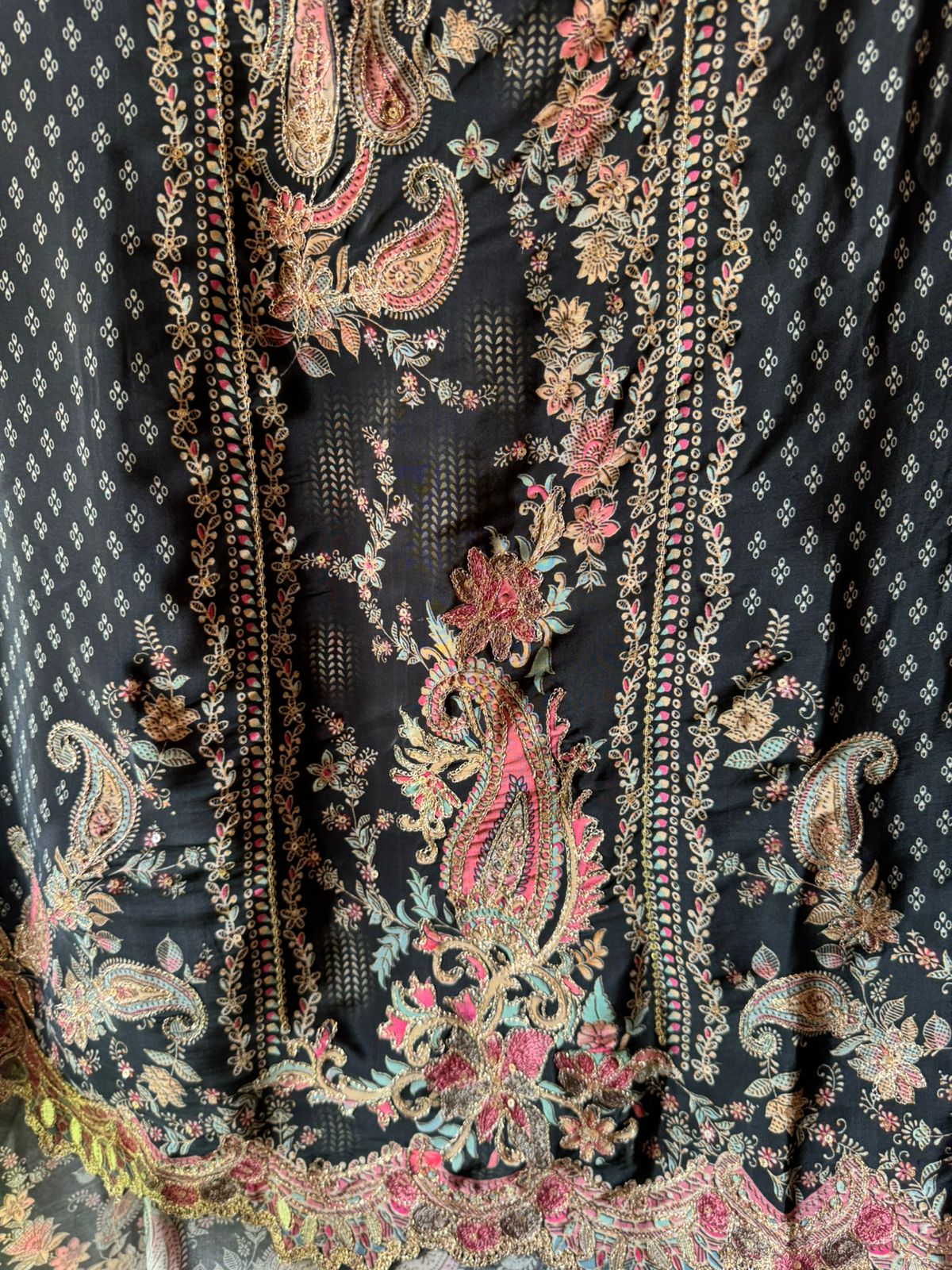 Pure Crepe Pakistani inspired Digital printed Shirt