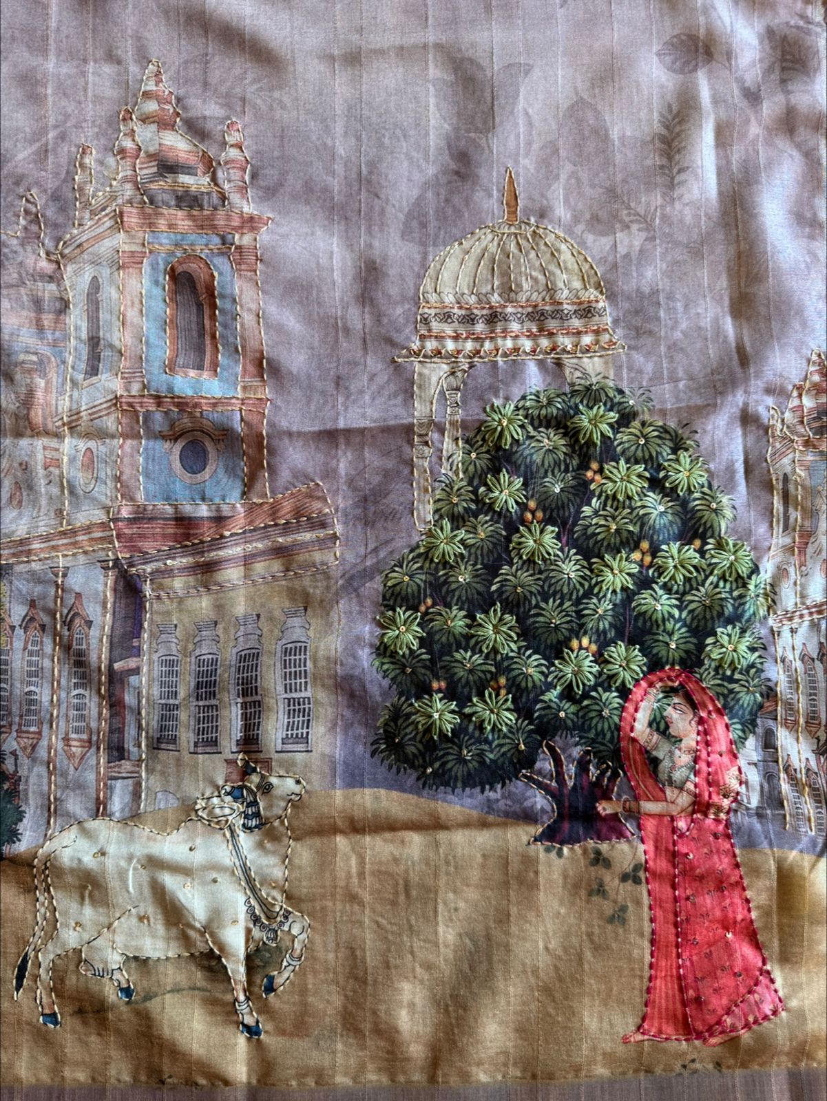 Pure Maheshwari Silk Unstitched Suit design