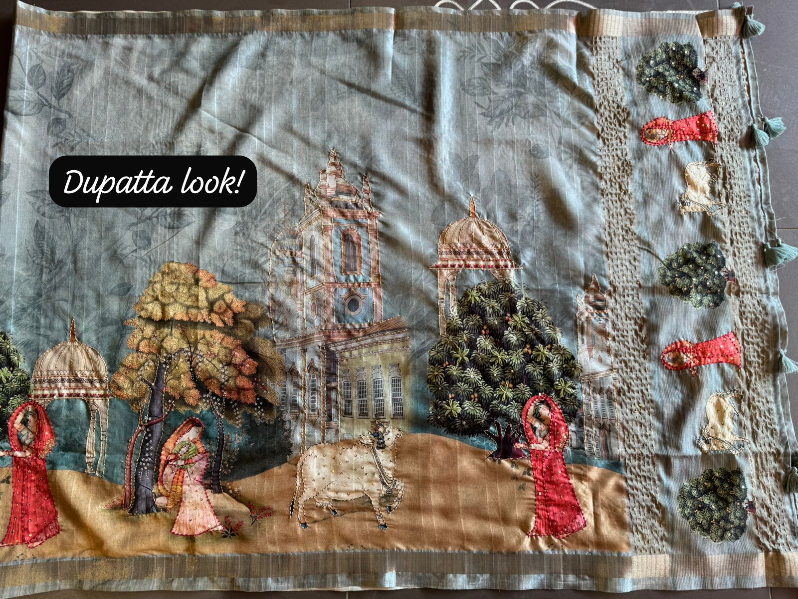 Pure Maheshwari Silk Unstitched Suit design