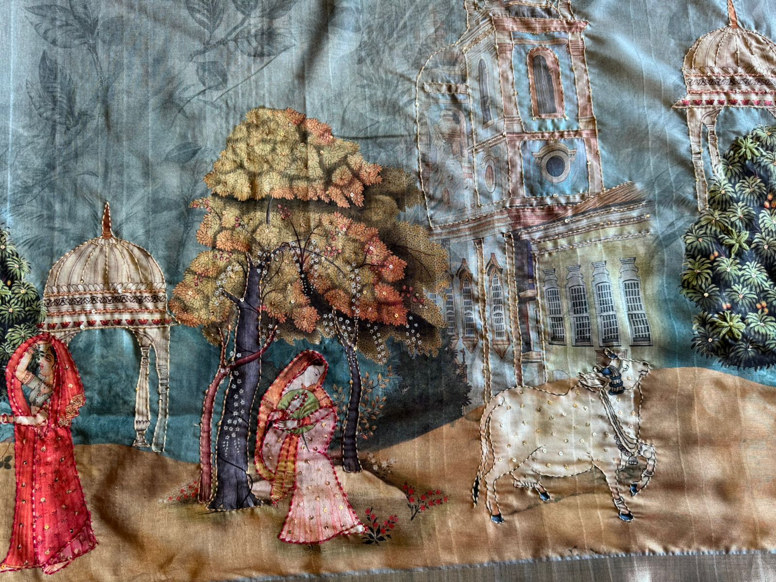 Pure Maheshwari Silk Unstitched Suit design