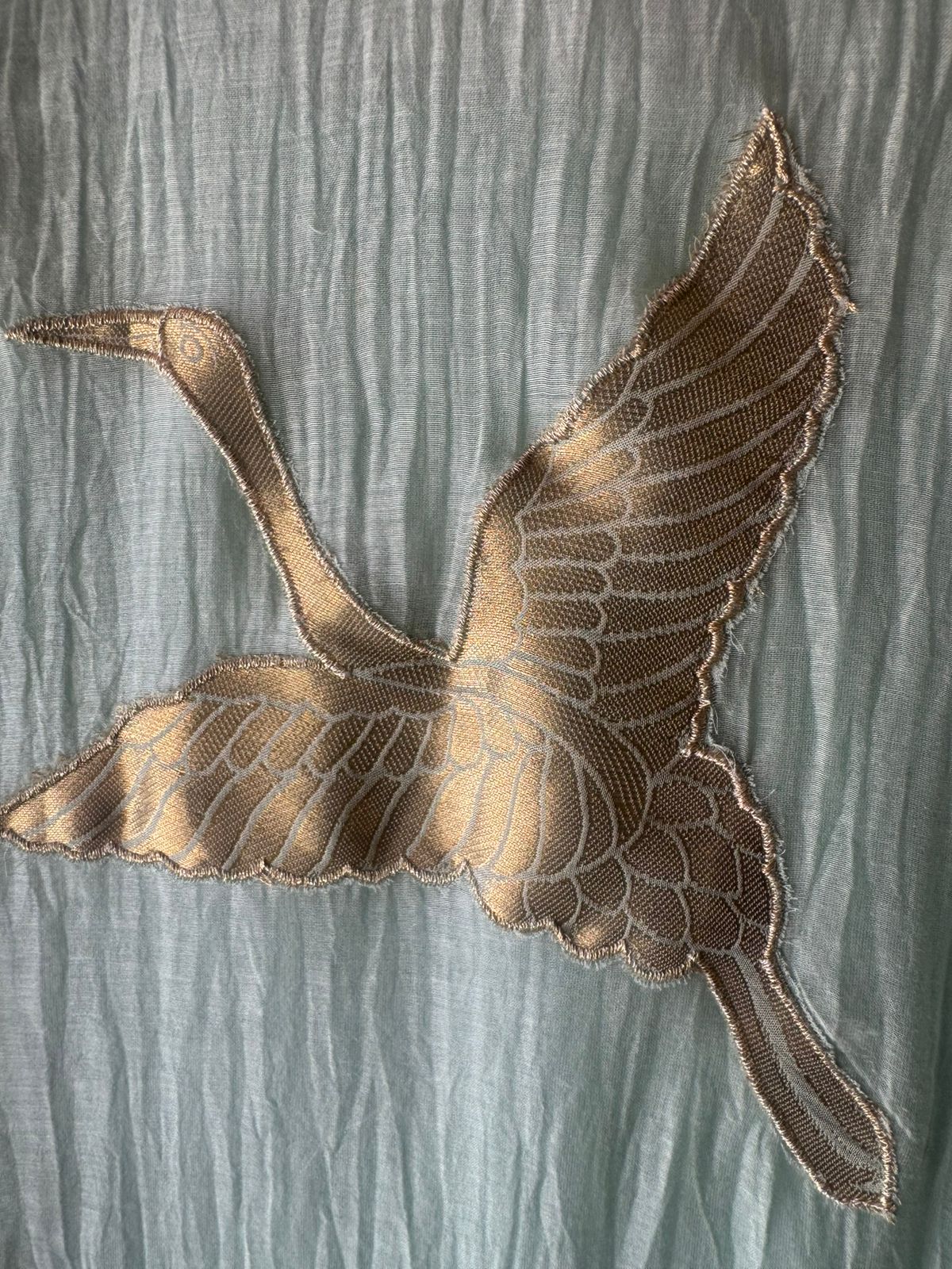 Pure mul Chanderi crushed Unstitched shirt