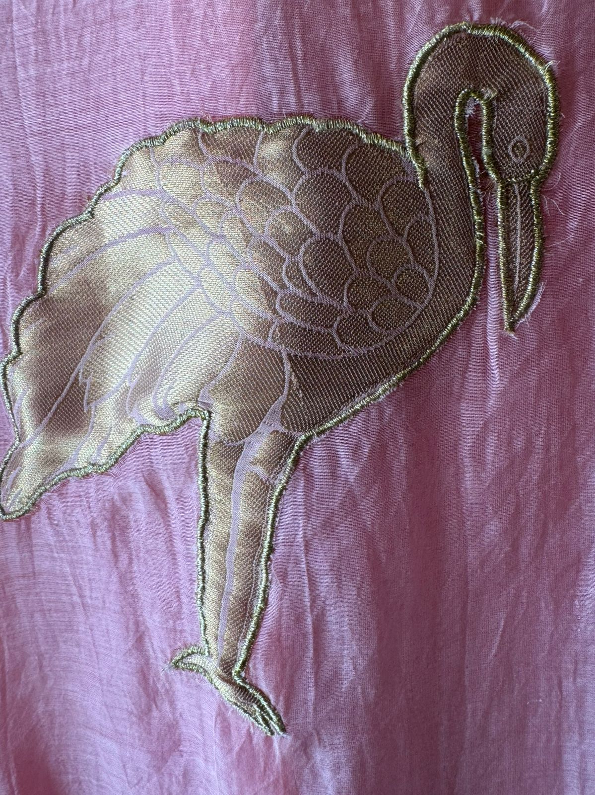 Pure mul Chanderi crushed Unstitched shirt