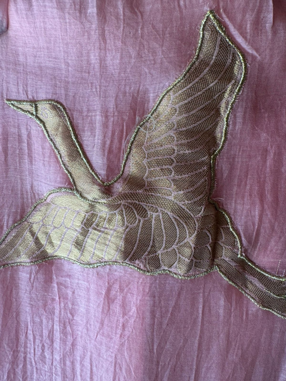 Pure mul Chanderi crushed Unstitched shirt