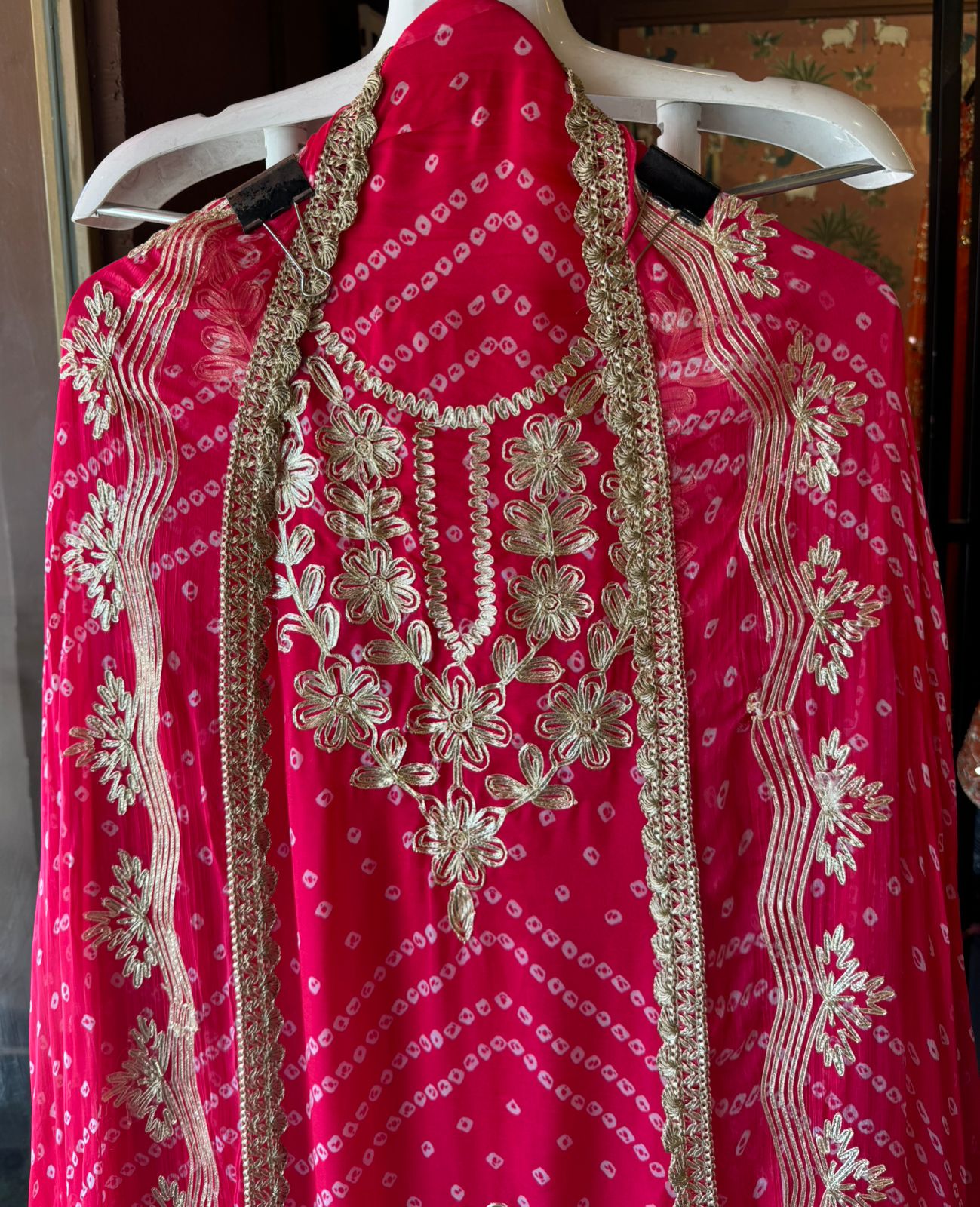 Soft organza unstitched shirt