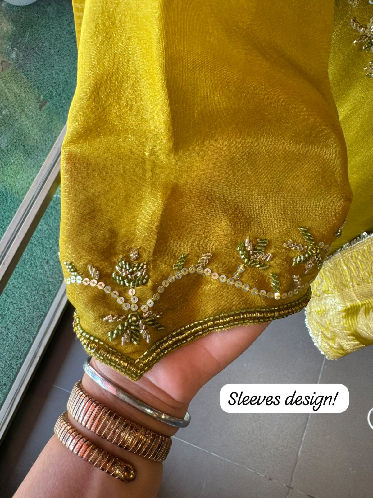 Shimmer tissue semi stitched suit