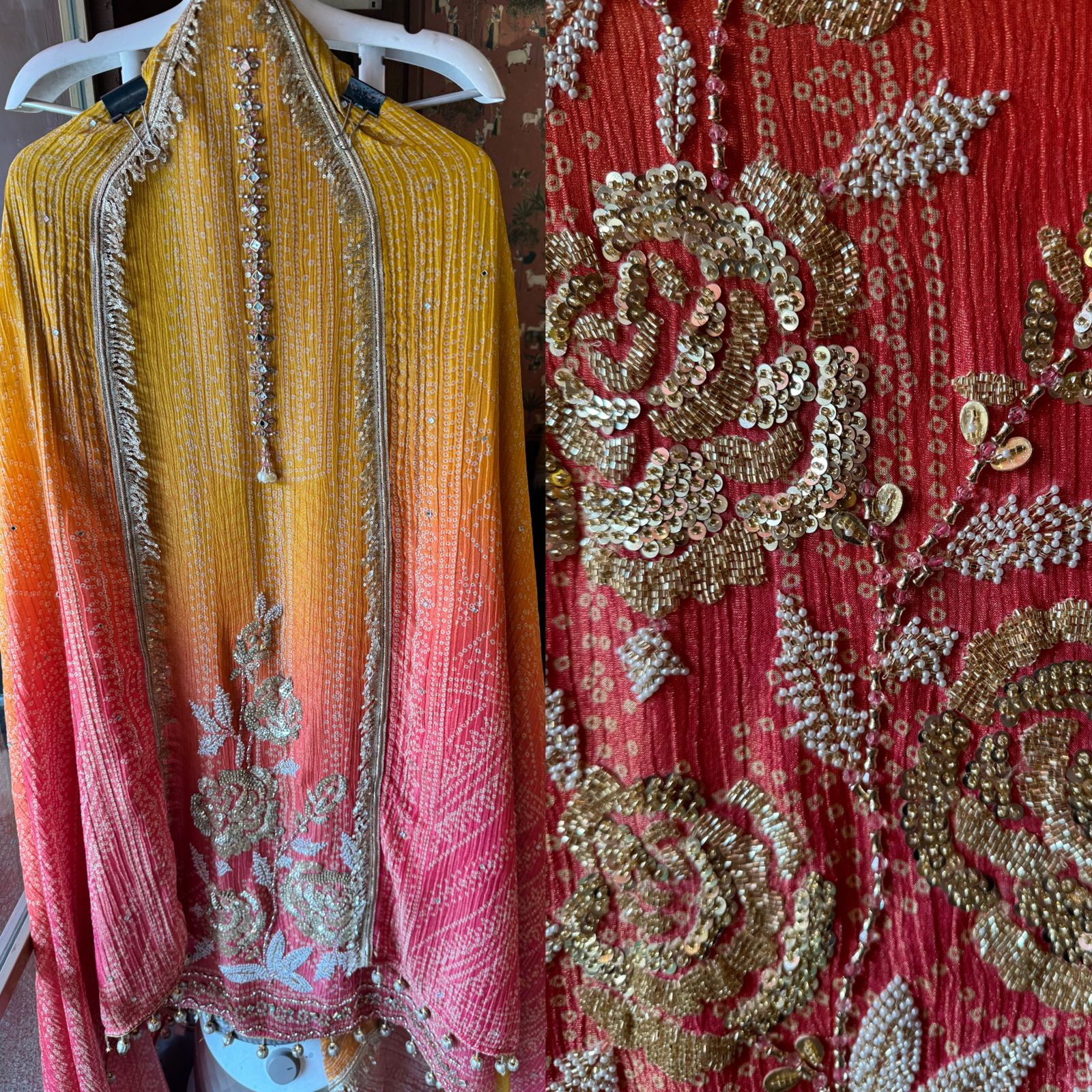 Crushed stretchable Tissue fabric