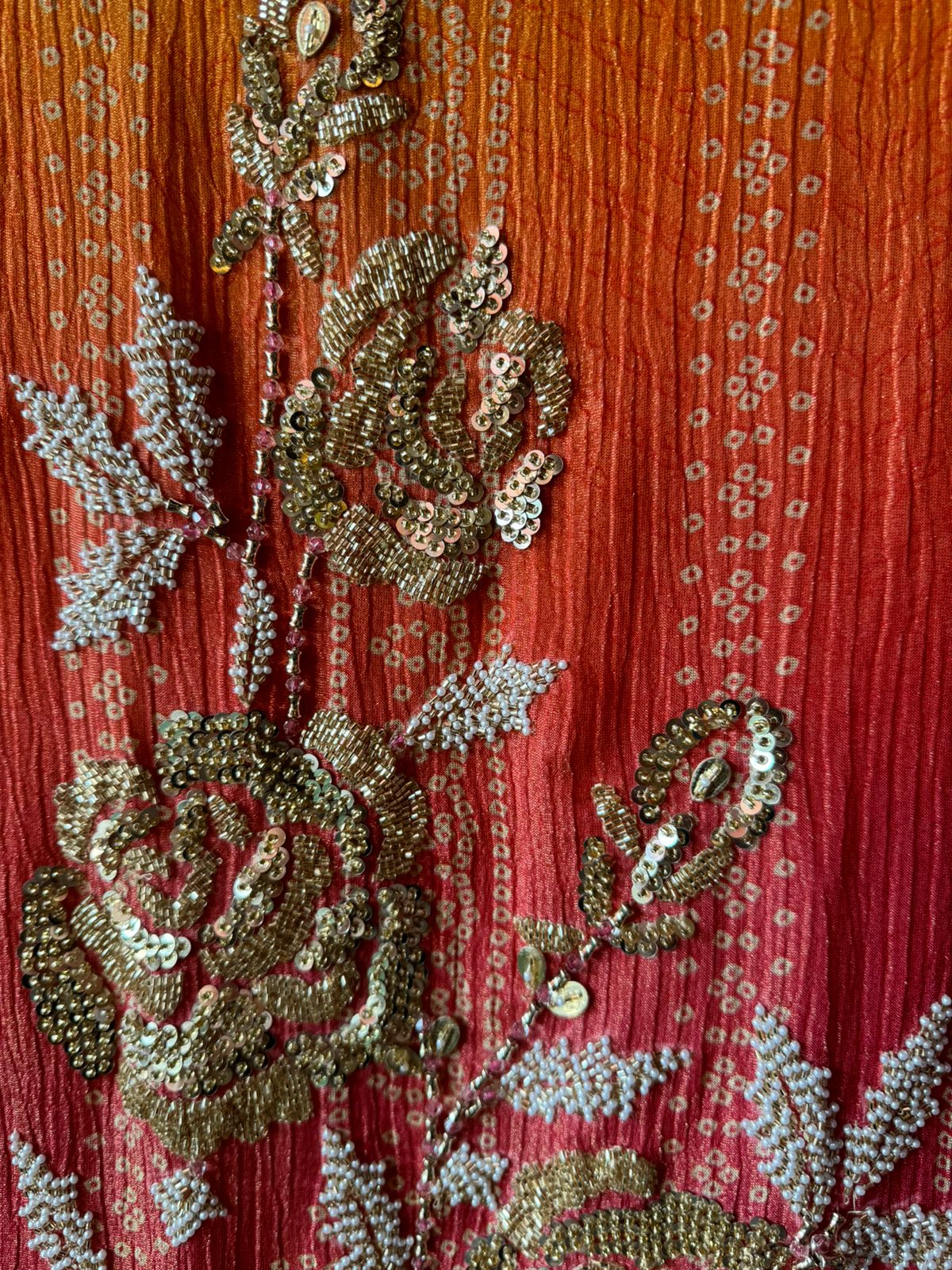 Crushed stretchable Tissue fabric