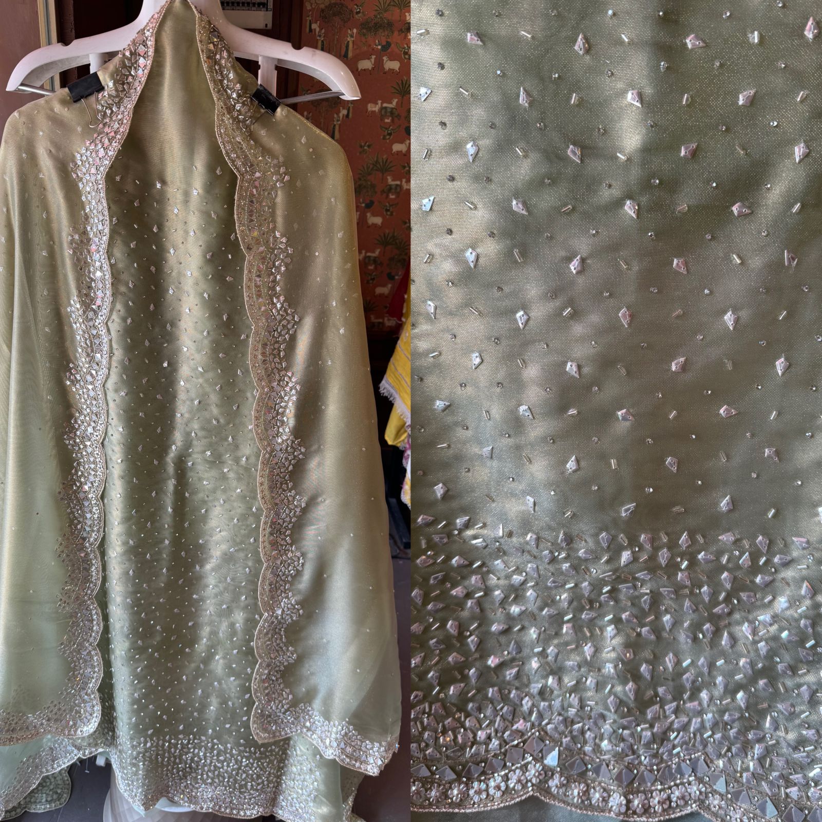 Pure Tissue Shirt Unstitched shirt