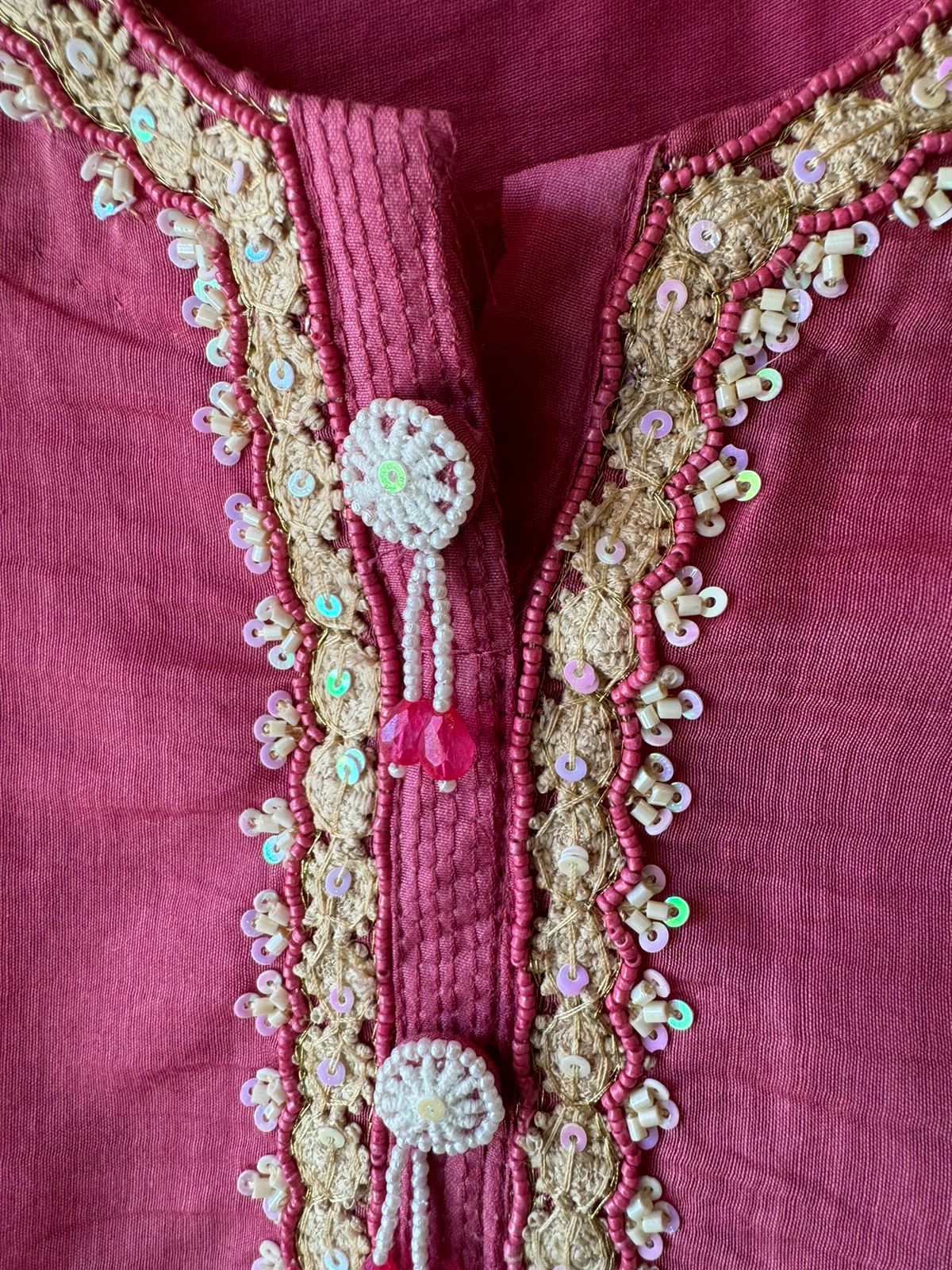 Pure Mul Chanderi Unstitched Kurta