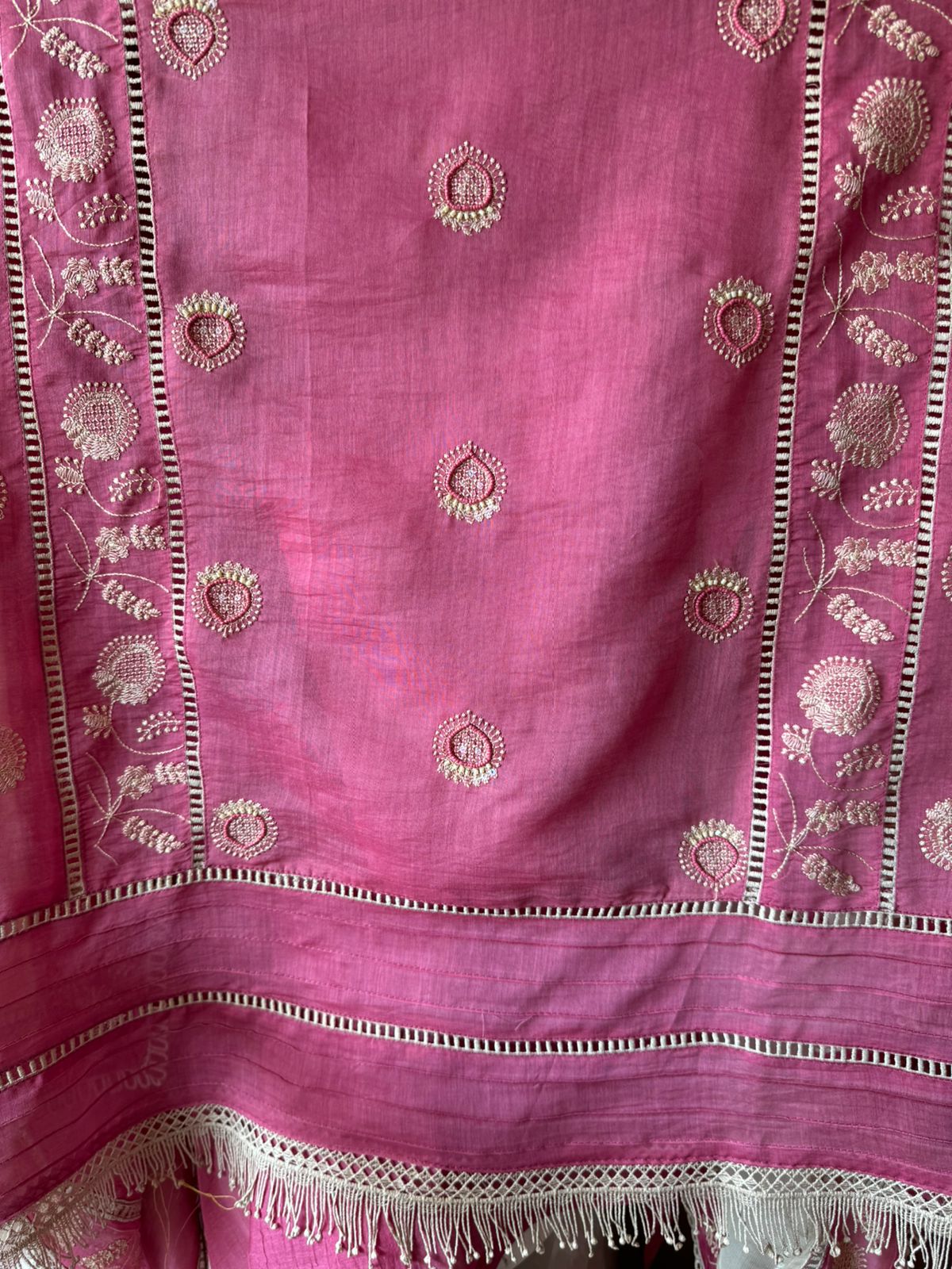 Pure Mul Chanderi Unstitched Kurta