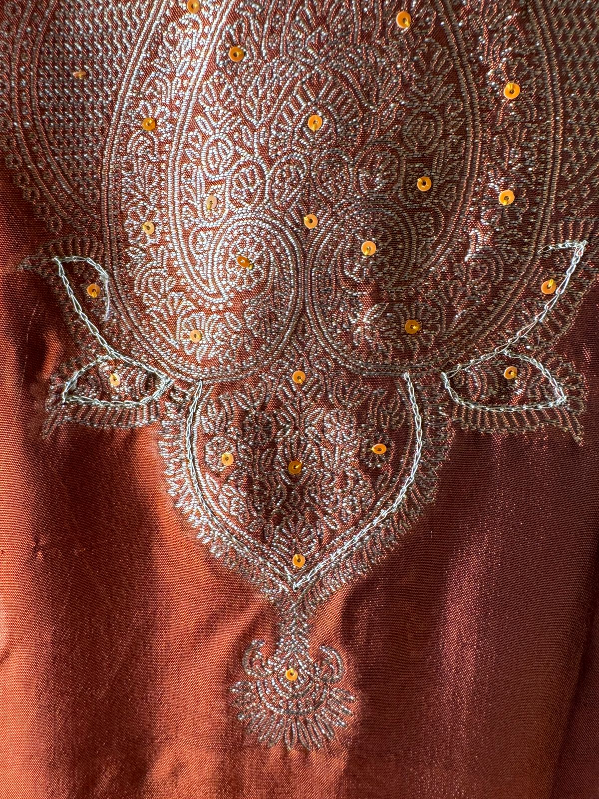 Pure 100% silk Suits with zari weavings concept on the full suit