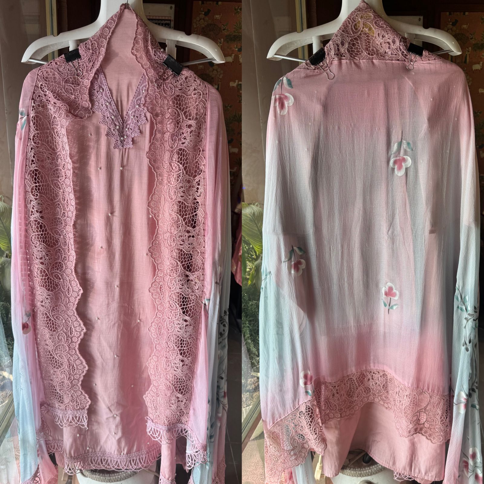 Cotton silk  Unstitched suit piece