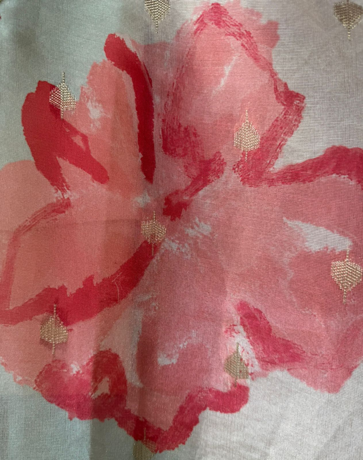 Cotton linen digital printed Shirt