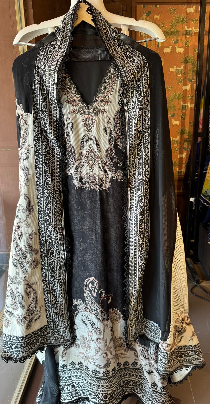 Pure Dry Silk Digital Printed Unstitched suit