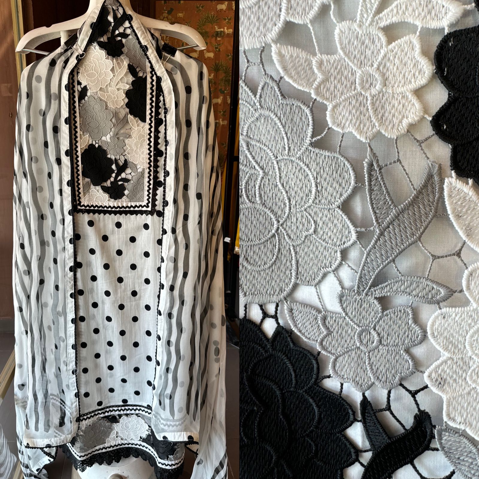 Pure organic cotton unstitched Suit