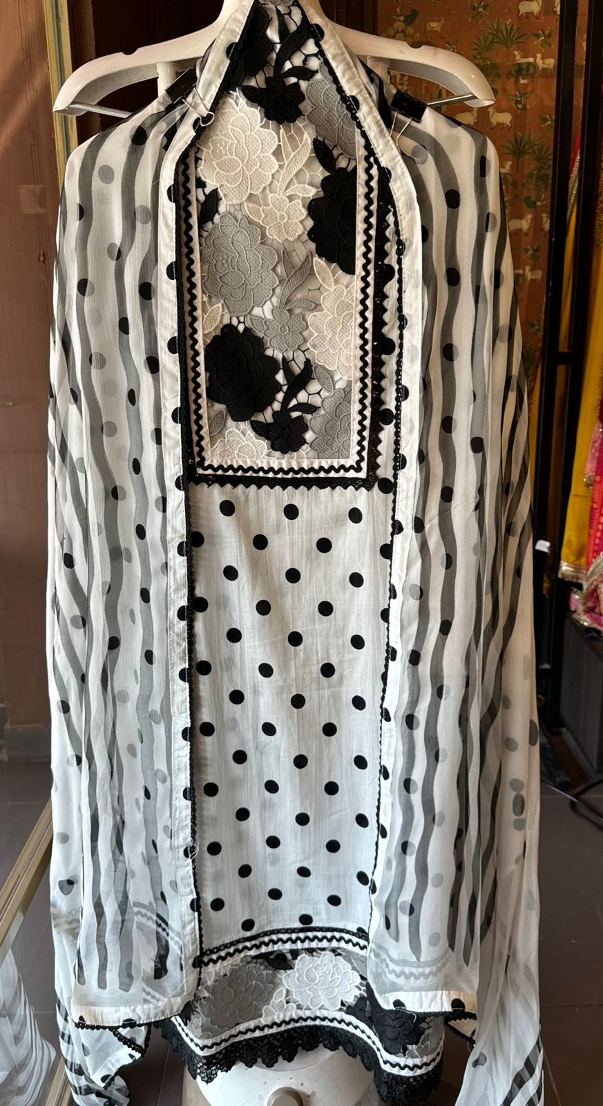 Pure organic cotton unstitched Suit