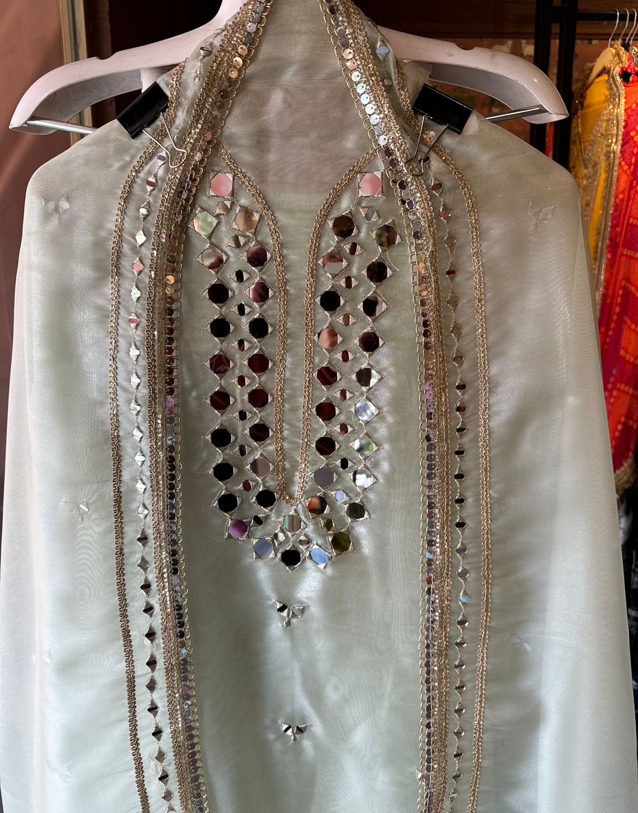 Shop our latest Mirror work tissue suits