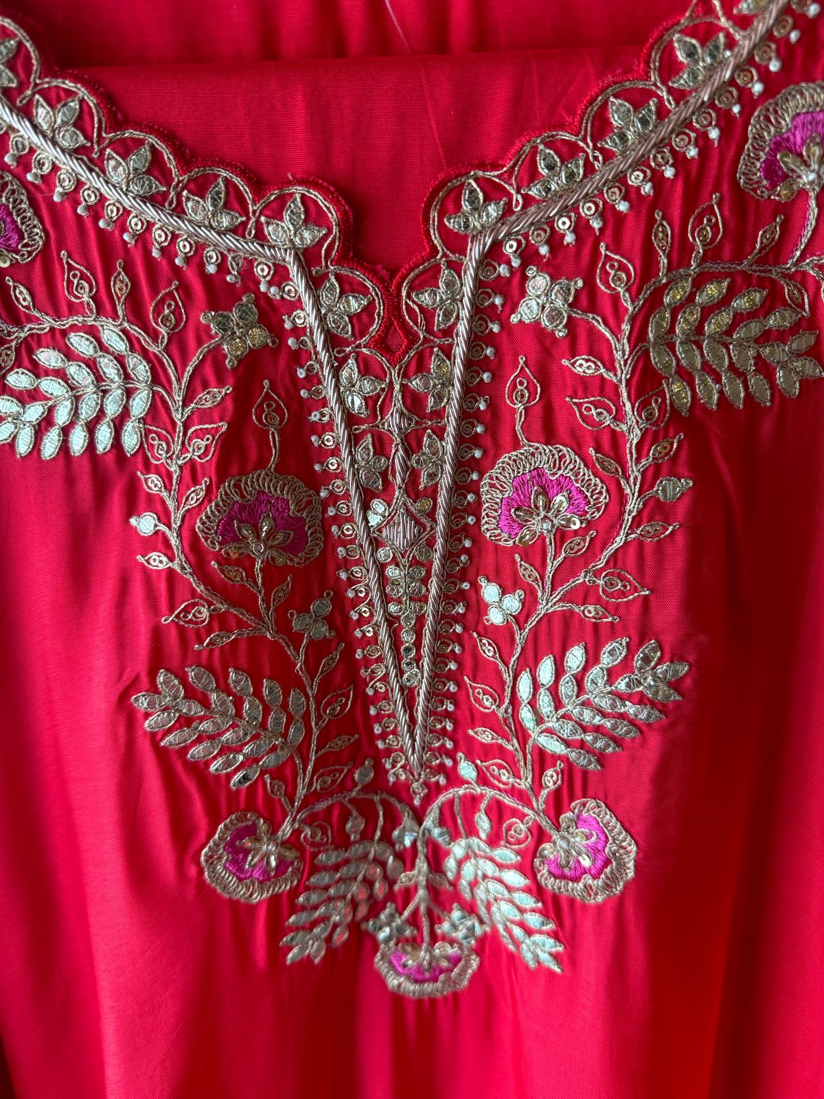 Pure Silk Unstitched Kurta