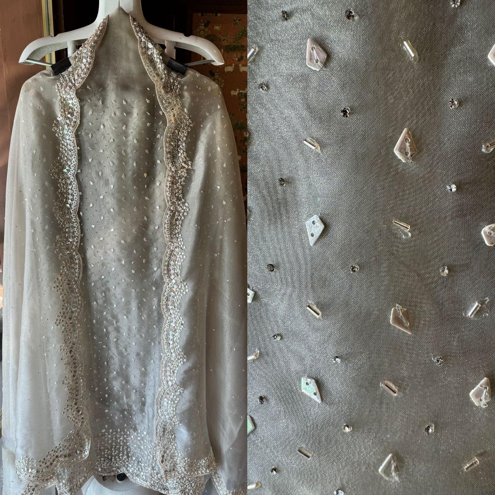 Pure Tissue Shirt Unstitched shirt