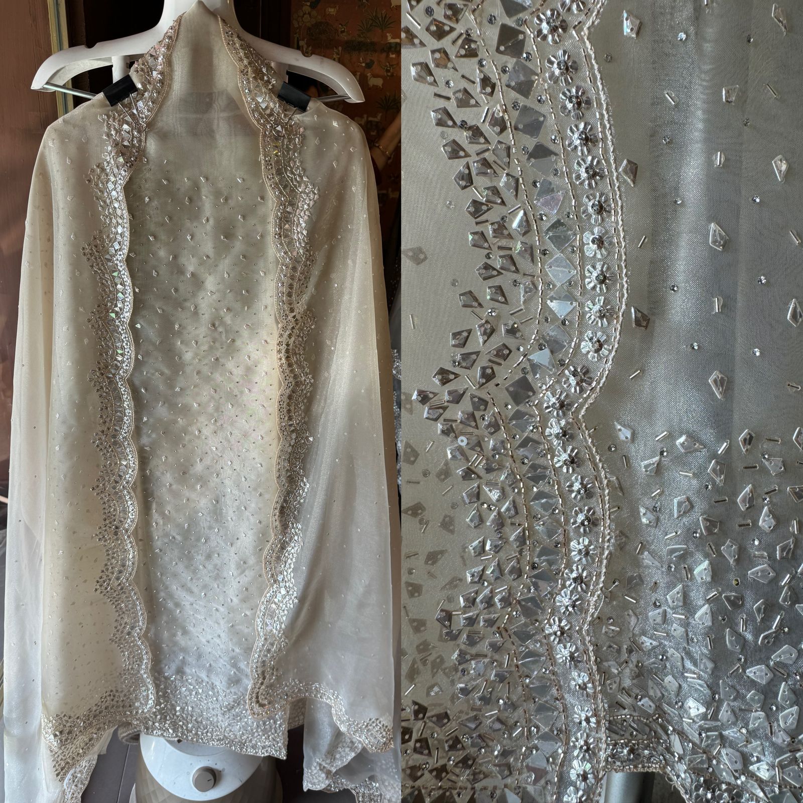 Pure Tissue Shirt Unstitched shirt