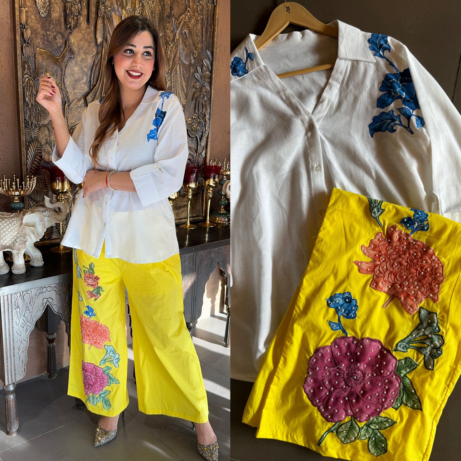 Cotton linen Shirt , stitched shirt