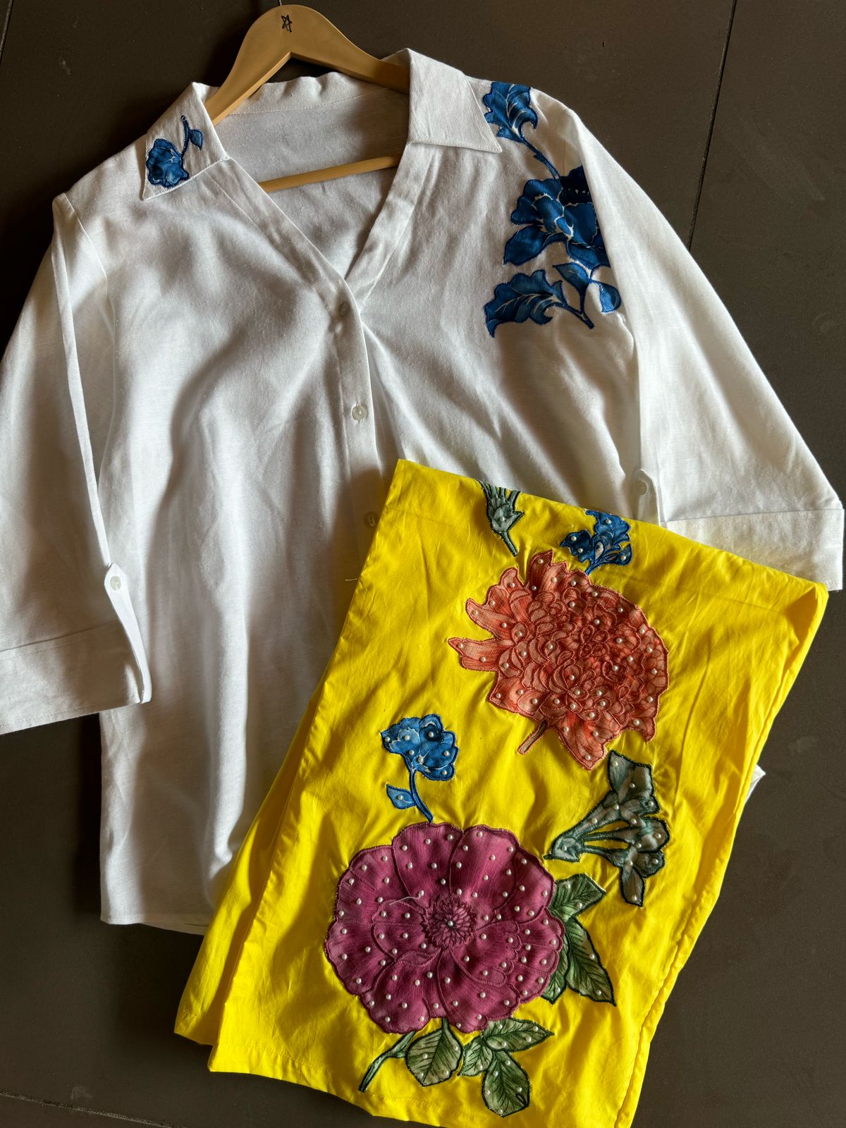 Cotton linen Shirt , stitched shirt