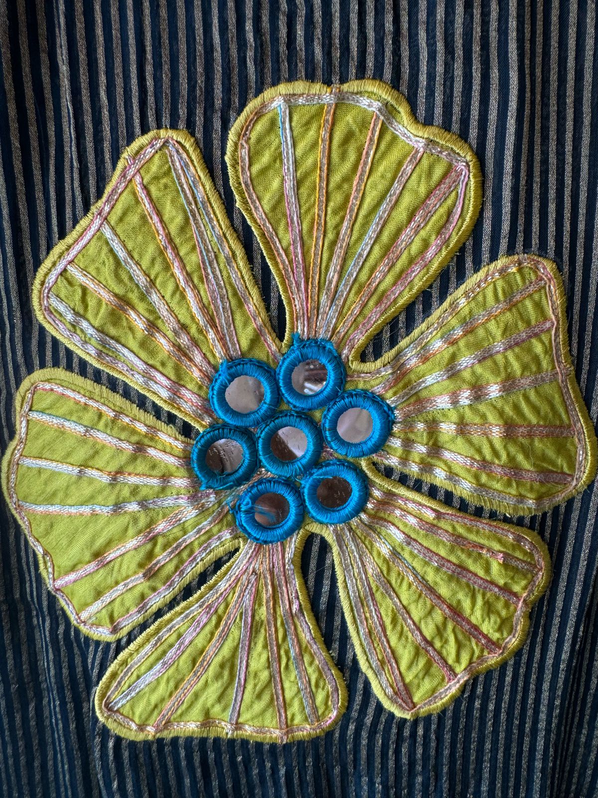 Presenting very beautiful 3D floral soft tissue silk shirt