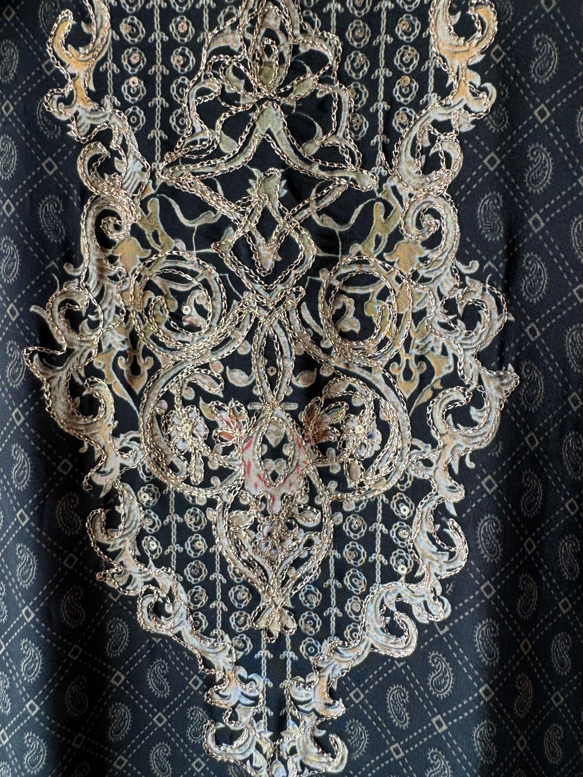 Pure Crepe Pakistani inspired Digital printed Shirt