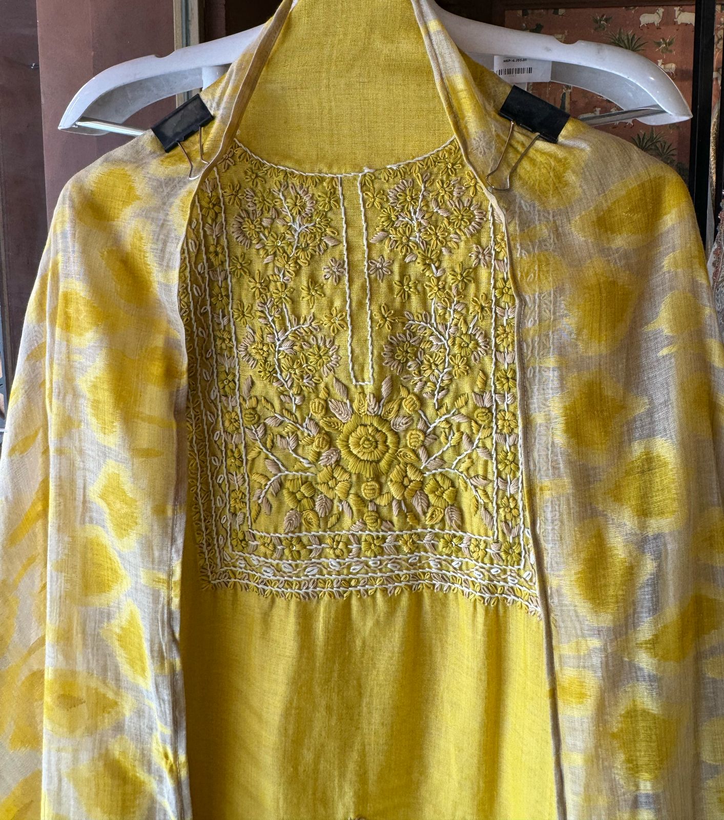 Pure jaamdaani Unstitched Suit